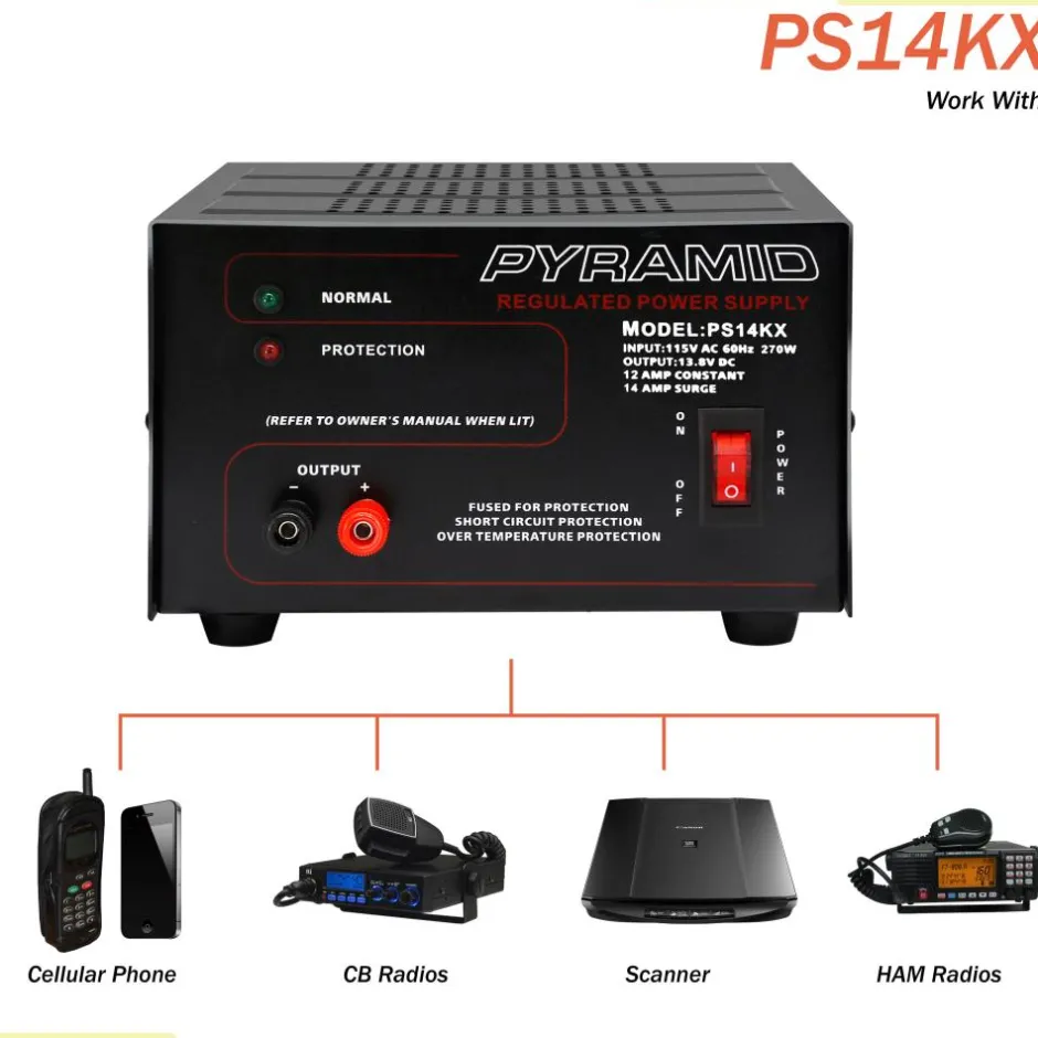 12 Amp Bench Power Supply<Pyramid