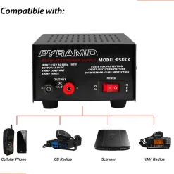 6 Amp Hobbyist Bench Power Supply<Pyramid Hot