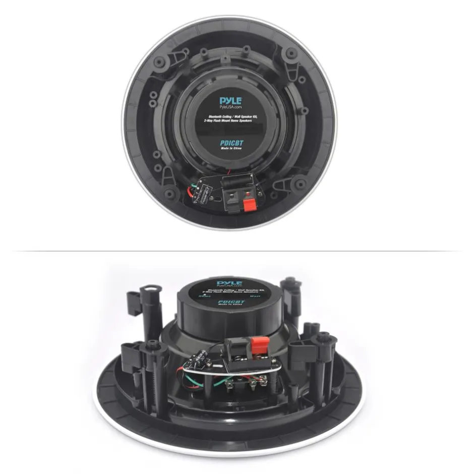5.25" Bluetooth Ceiling Speakers 150W 2-Way Stereo Flush Mount Kit<Pyle