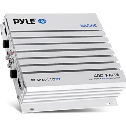 2.1 Bluetooth Marine Amplifier - Waterproof 400W Dual MOSFET, Black<Pyle Online