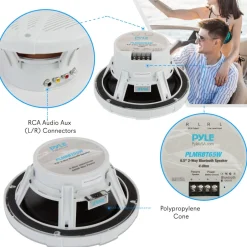 6.5‚Äô‚Äô Bluetooth Marine Speakers<Pyle Online
