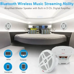 6.5‚Äô‚Äô Bluetooth Marine Speakers<Pyle Online