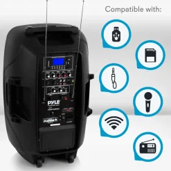 12‚Äô‚Äô Bluetooth Pa Speaker & Mic System<Pyle