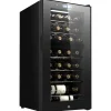 28 Bottle Wine Cooler, Dual Zone, Adjustable Temp, Ultra Quiet, Glass Door<NutriChef