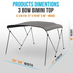 3 Bow Bimini Top<SereneLife Online