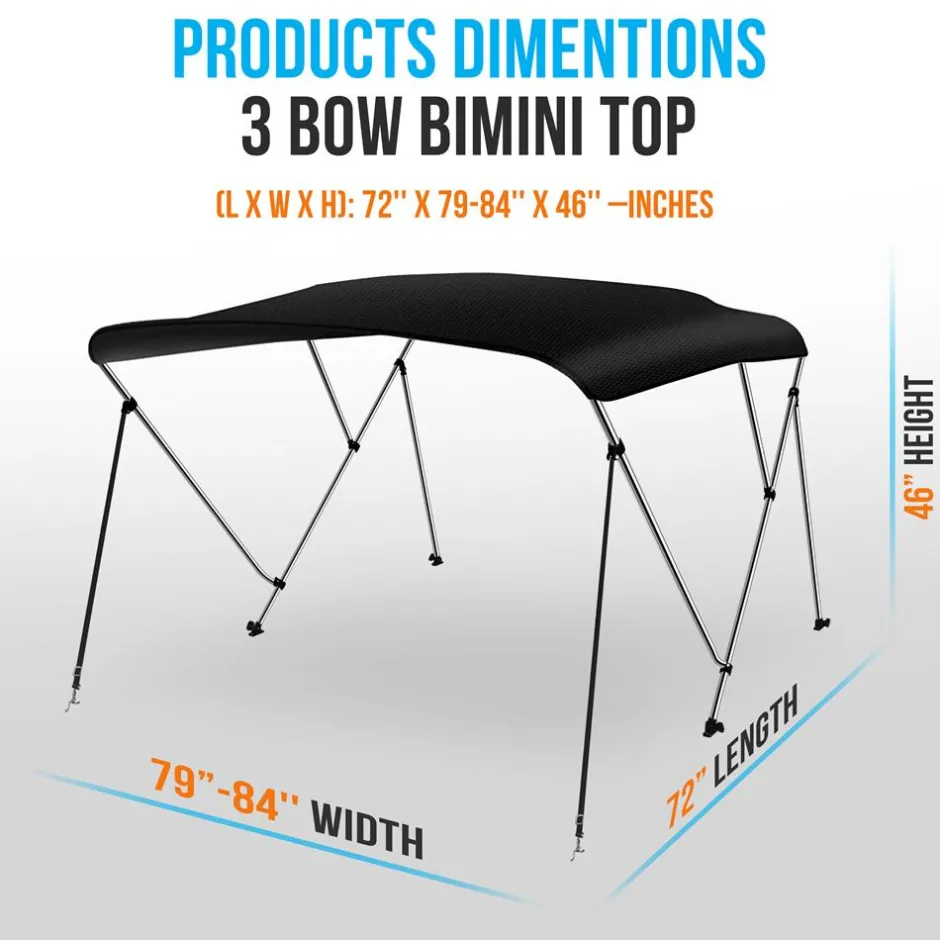 3 Bow Bimini Top<SereneLife Sale