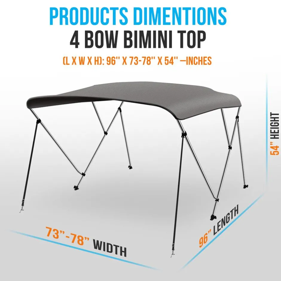 4 Bow Bimini Top<SereneLife Best