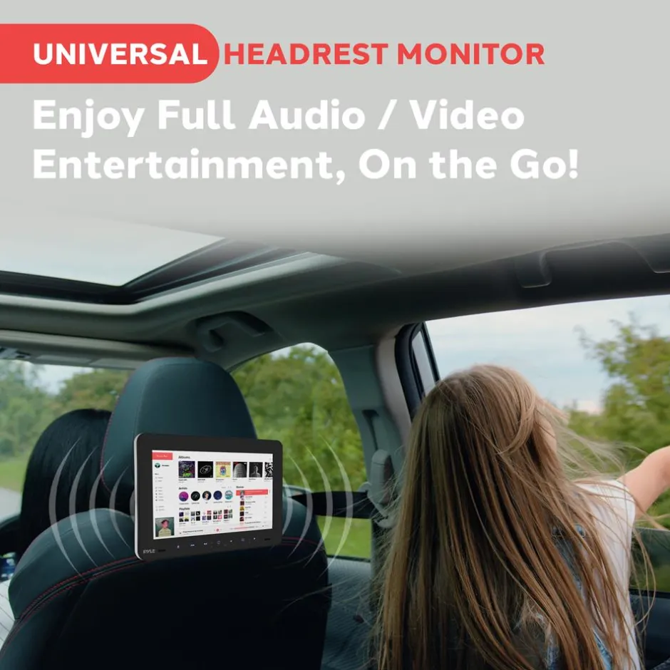 9.4" Car Headrest Dvd Player<Pyle New