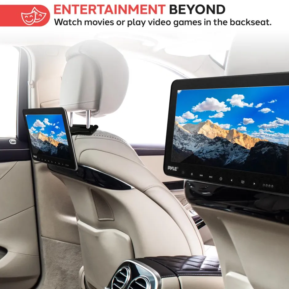 10.5" Car Headrest Dvd Player<Pyle Clearance