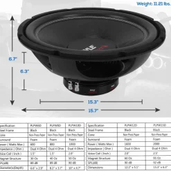 15'' Car Subwoofer Dvc 4-Ohm<Pyle Hot