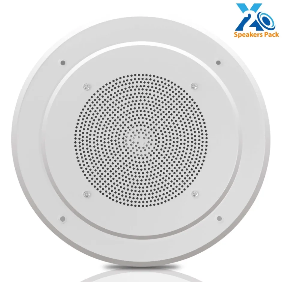 8" Ceiling Speaker 200W Flush Mount 100V Transformer White<Pyle Hot