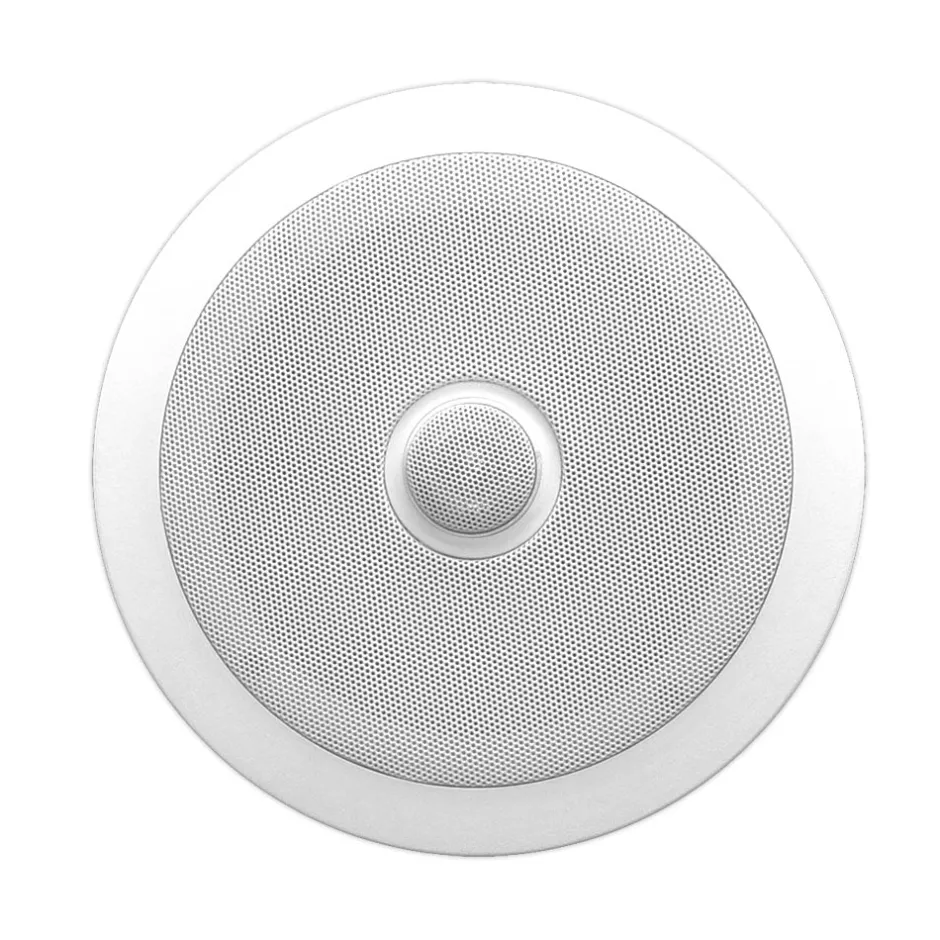 8" Ceiling Speakers Pair, 300W, Directable Tweeter, Flush Mount, White<Pyle Clearance