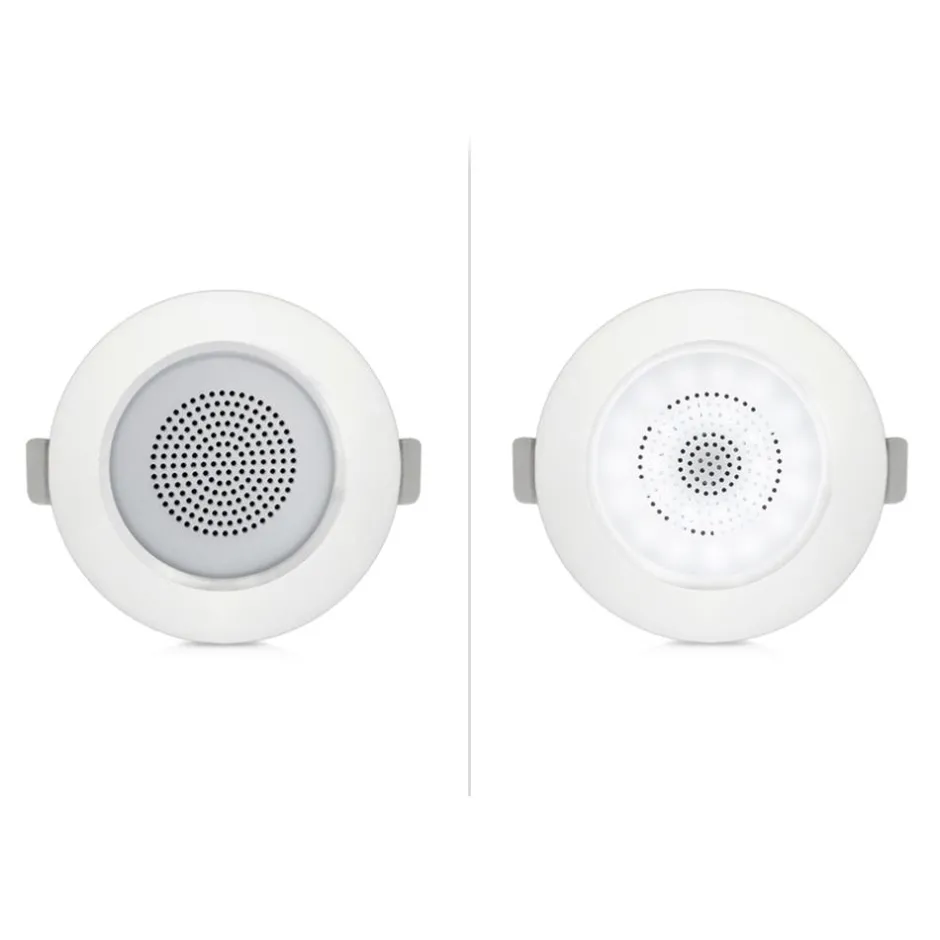3.5" Ceiling Speakers 140W LED Light Aluminum Frame 2-Way Sound<Pyle Online