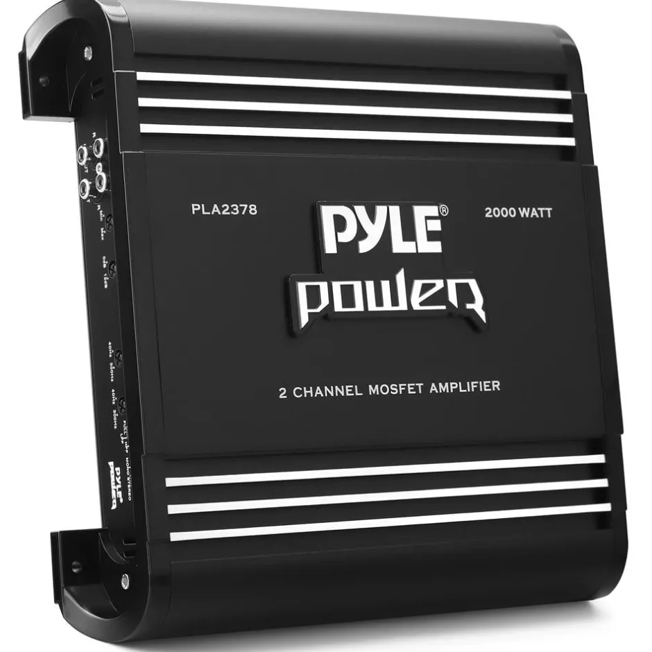 2 Channel Car Amplifier 2000W Bridgeable MOSFET Silver RCA Inputs<Pyle