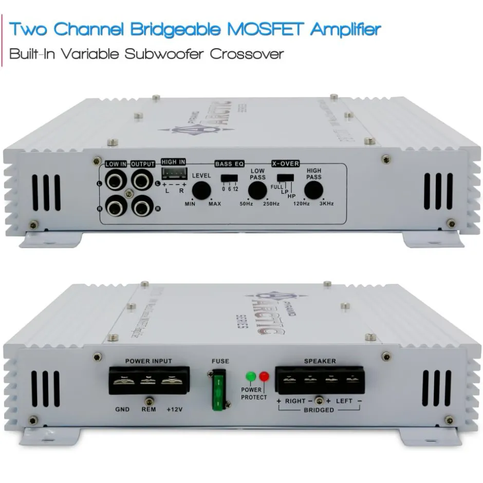 2 Channel Car Amplifier 1000W High Power MOSFET Audio Sound<Pyramid Online