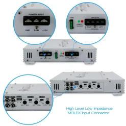 2 Channel Car Amplifier 1000W High Power MOSFET Audio Sound<Pyramid Online