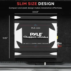 2 Channel Car Amplifier 1400W High Power MOSFET Audio Sound<Pyle Outlet