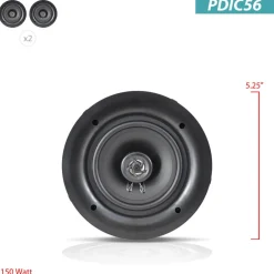 5.25'' Home In-Wall / Ceiling Speakers<Pyle Hot
