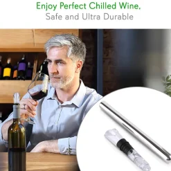 2 In 1 Stainless Steel Wine Chill Rod Wi<NutriChef Online
