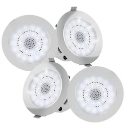4" In-Ceiling Speakers, 320W, Bluetooth, LED Light, Easy Install (4-Pack)<Pyle Sale