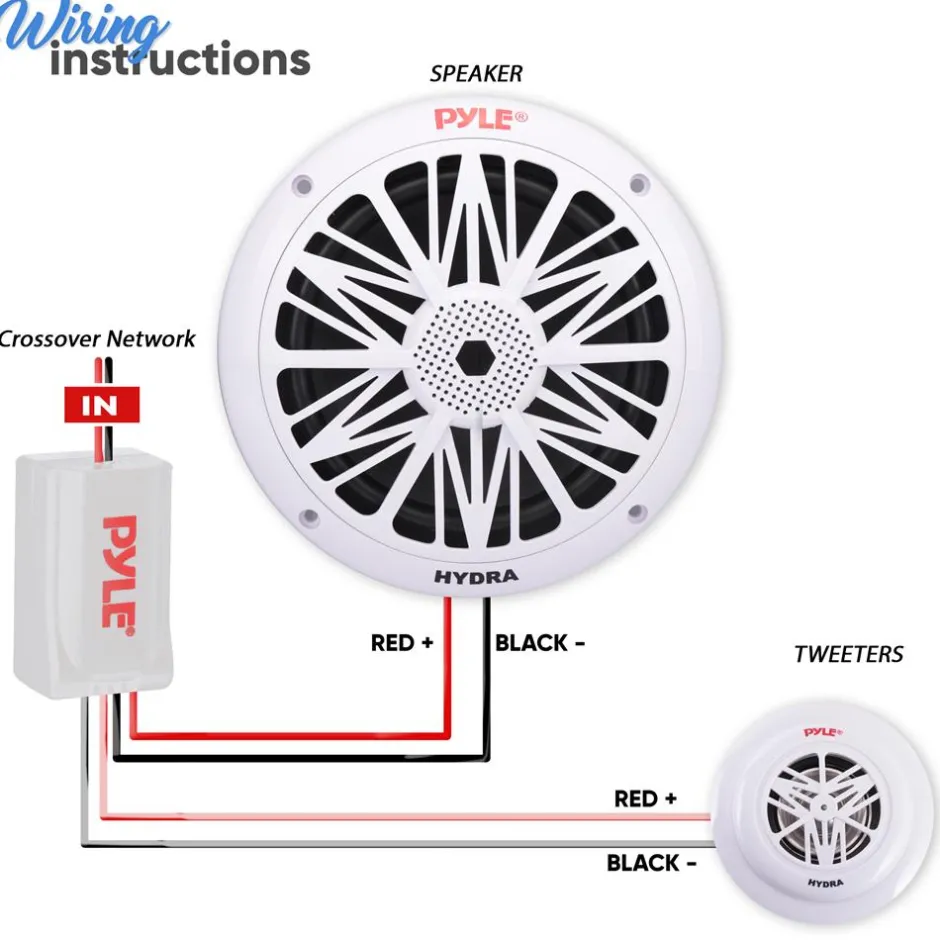 6.5 Inch Marine Component Speakers<Pyle Discount