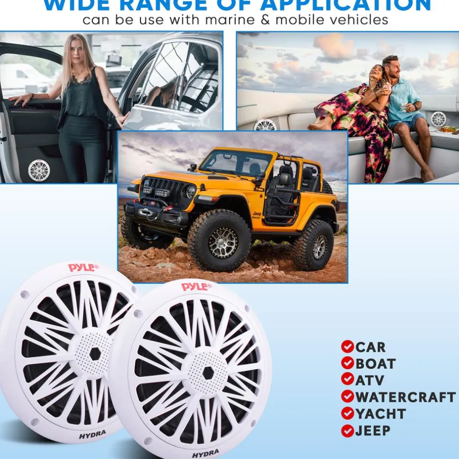 6.5 Inch Marine Component Speakers<Pyle