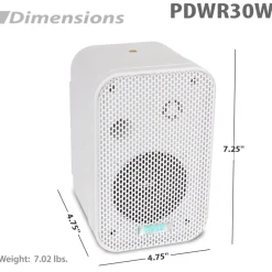 3.5'' Indoor/Outdoor Wall Mount Speakers<Pyle Discount