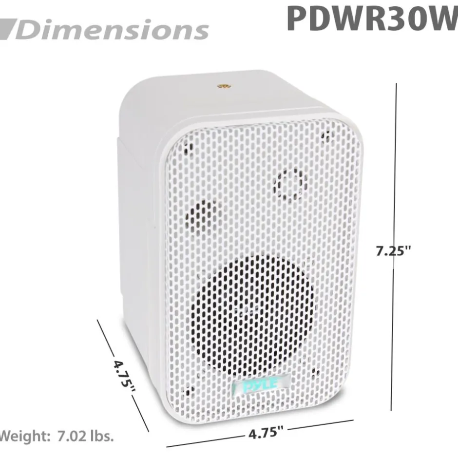 3.5'' Indoor/Outdoor Wall Mount Speakers<Pyle Discount