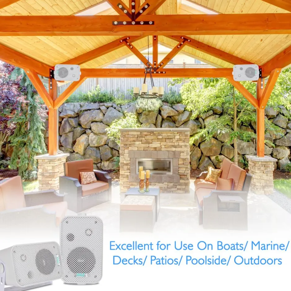 3.5'' Indoor/Outdoor Wall Mount Speakers<Pyle Discount