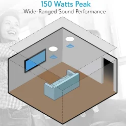 8.0'' In-Wall / Ceiling Speaker System<Pyle New