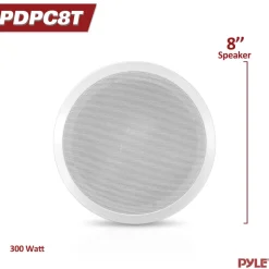 8.0'' In-Wall / Ceiling Speaker, 70V<Pyle Hot