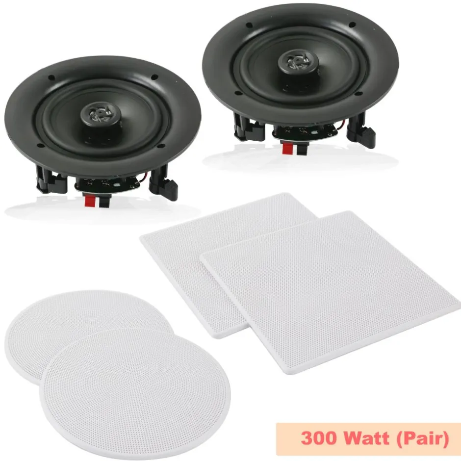10" In-Wall/Ceiling Speakers 300W Stereo Sound Polyprone Cone<Pyle Discount