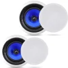 6.5" In-Wall/Ceiling Speakers 250W Hi-Fi Sound Silk Tweeter<Pyle Best