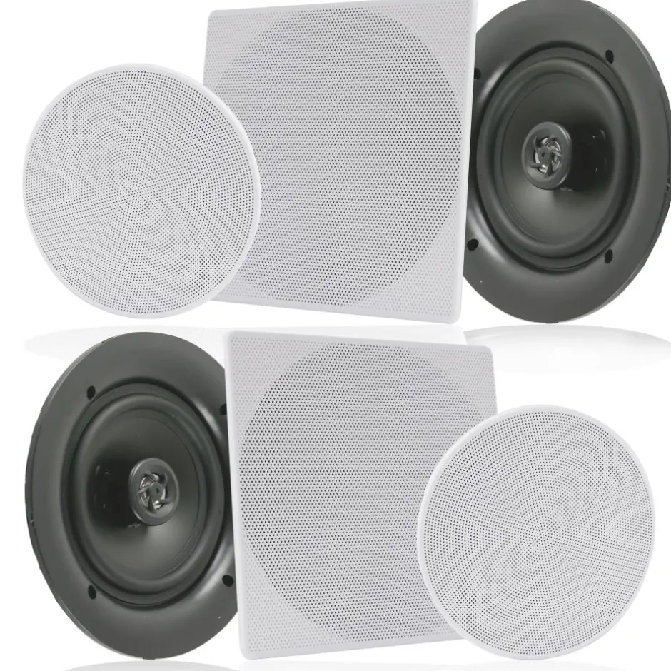 6.5" In-Wall/Ceiling Speakers 200W Stereo Sound Polyprone Cone<Pyle Hot