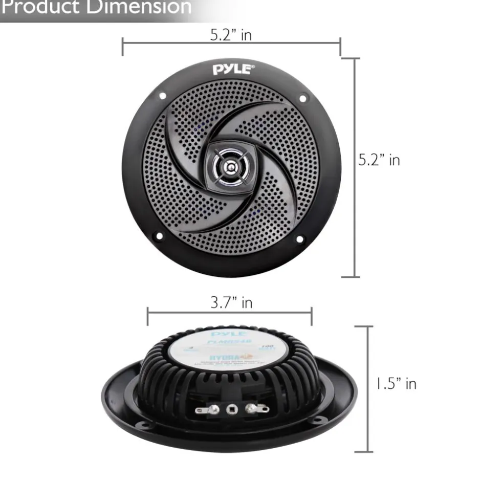 4'' Low-Profile Marine Grade Speakers<Pyle Sale