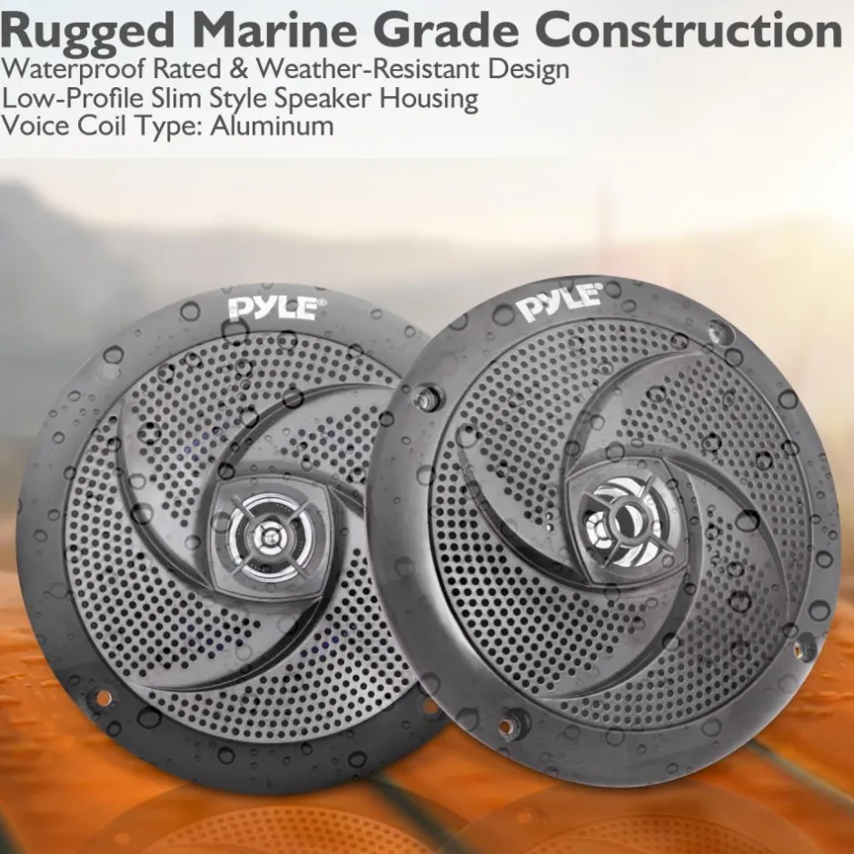 4'' Low-Profile Marine Grade Speakers<Pyle Sale