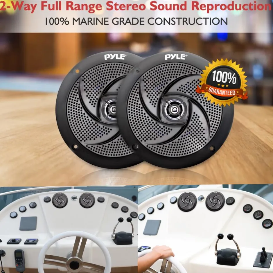 4'' Low-Profile Marine Grade Speakers<Pyle Sale