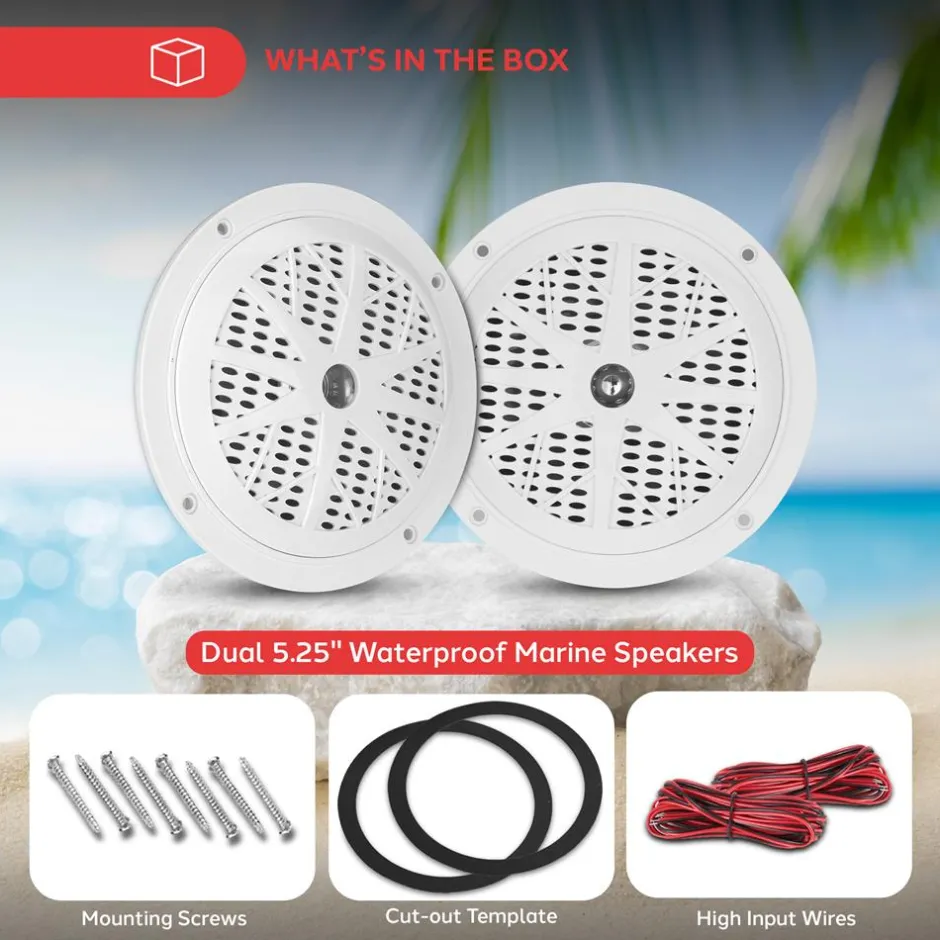 5.25'' Marine Component Speakers<Pyle Discount