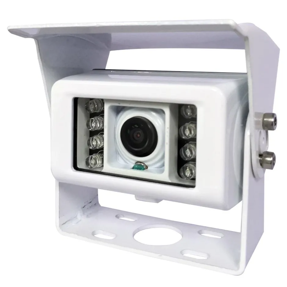 7" Marine Rear View Camera, Water Resistant, IR Night Vision, White<Pyle Clearance