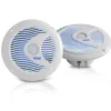 6.5" Marine Speakers Waterproof 150W LED Lights White<Pyle Hot
