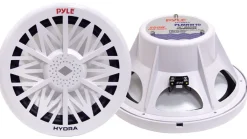 8" Marine Subwoofer 400W Waterproof Polyprone Cone White<Pyle