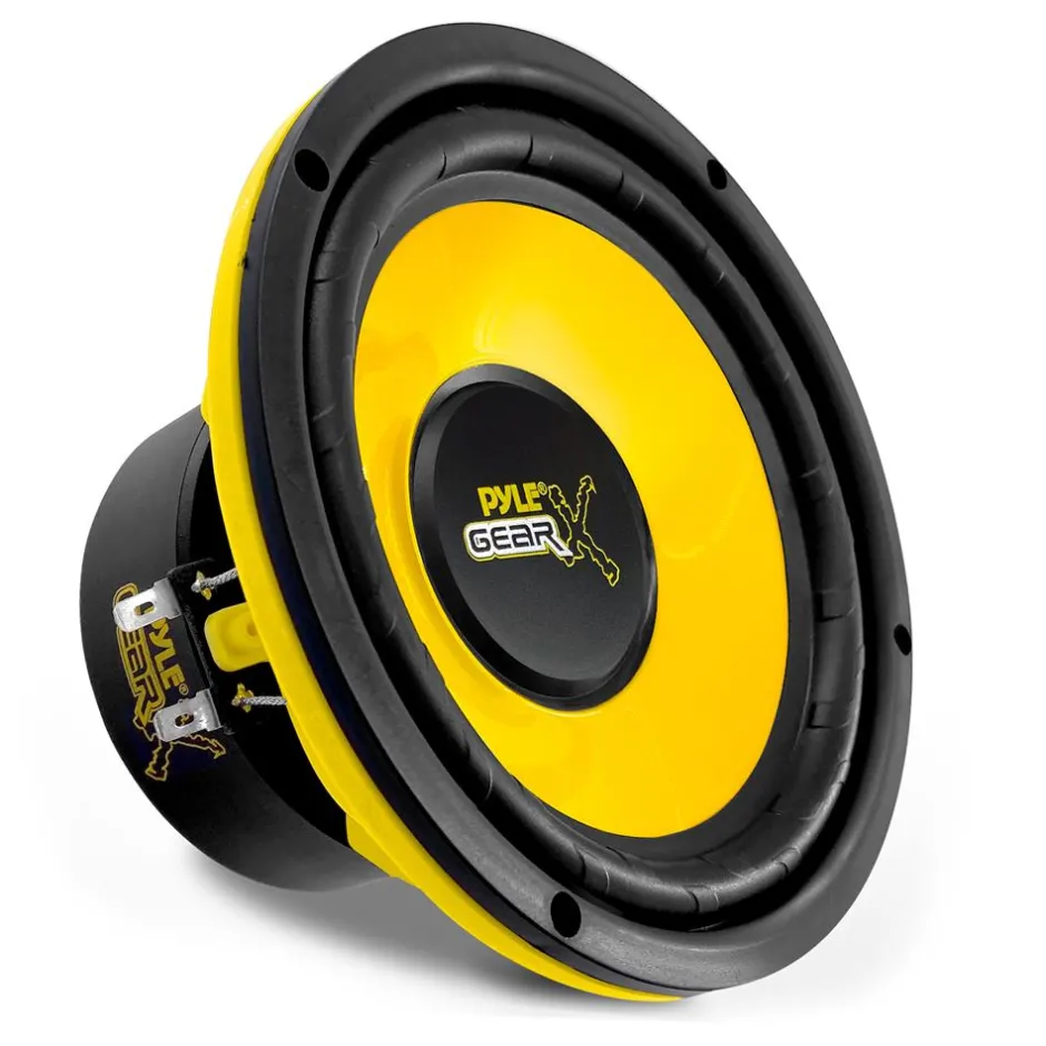 6.5" Mid Bass Woofer 300W Peak Power 4 Ohm Yellow Cone<Pyle Best