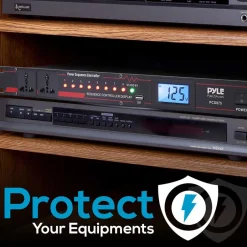 10 Outlet Power Sequencer Conditioner - 2000W, LCD Display, Rack Mount<Pyle Discount