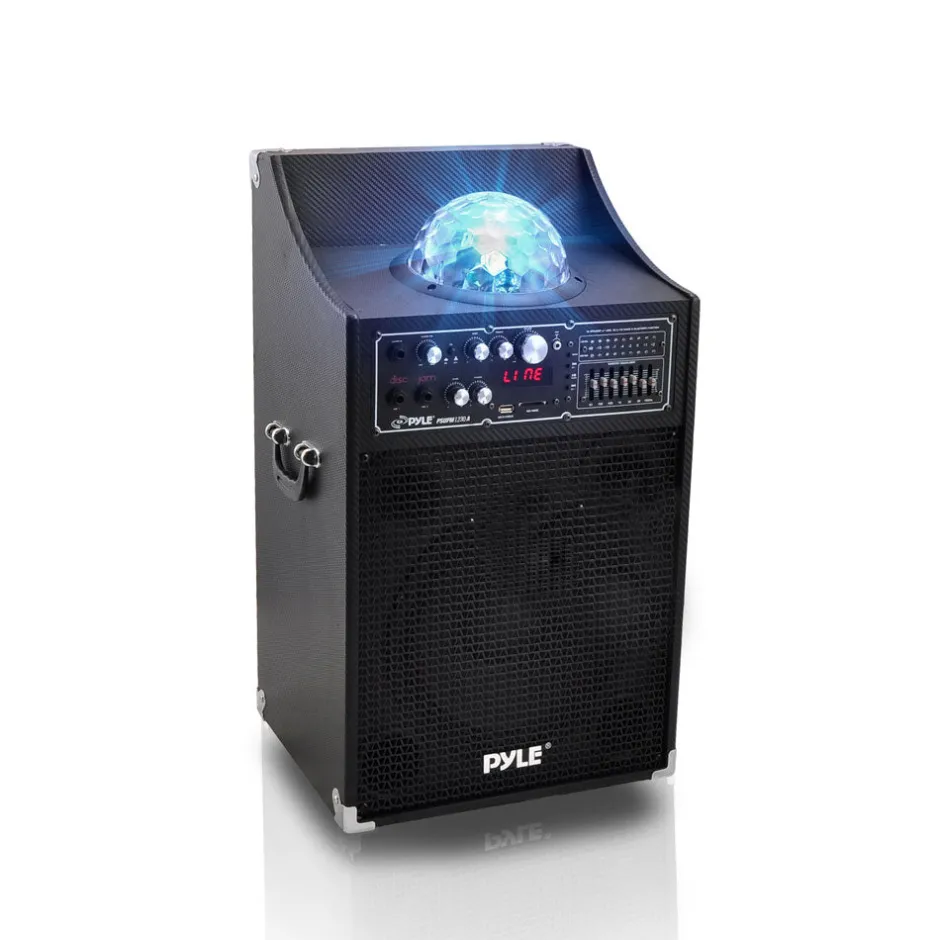 12" PA Speaker System 1000W Power USB/SD/FM Disco Lights<Pyle Outlet
