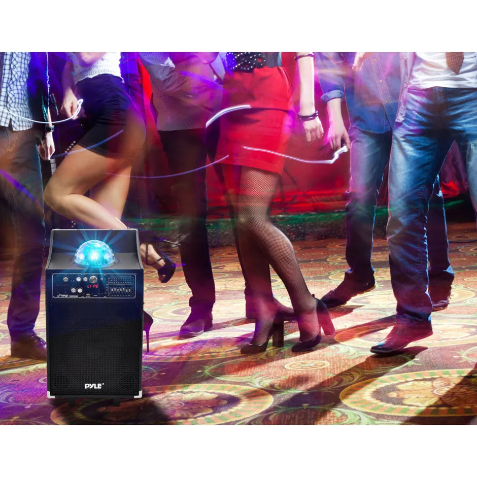12" PA Speaker System 1000W Power USB/SD/FM Disco Lights<Pyle Outlet