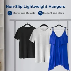 20 Pack Velvet Hangers - Non-Slip, Space-Saving, 360° Swivel Hook<SereneLife Hot