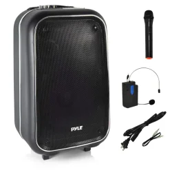 12" Portable Bluetooth Karaoke Speaker, Rechargeable Battery, FM Radio<Pyle