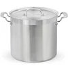 24 Qt Stainless Steel Stockpot, Even Heat, Induction Compatible<NutriChef Outlet