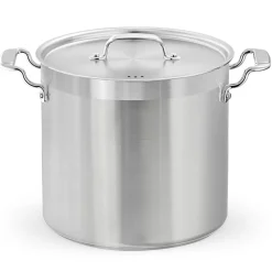 24 Qt Stainless Steel Stockpot, Even Heat, Induction Compatible<NutriChef Outlet