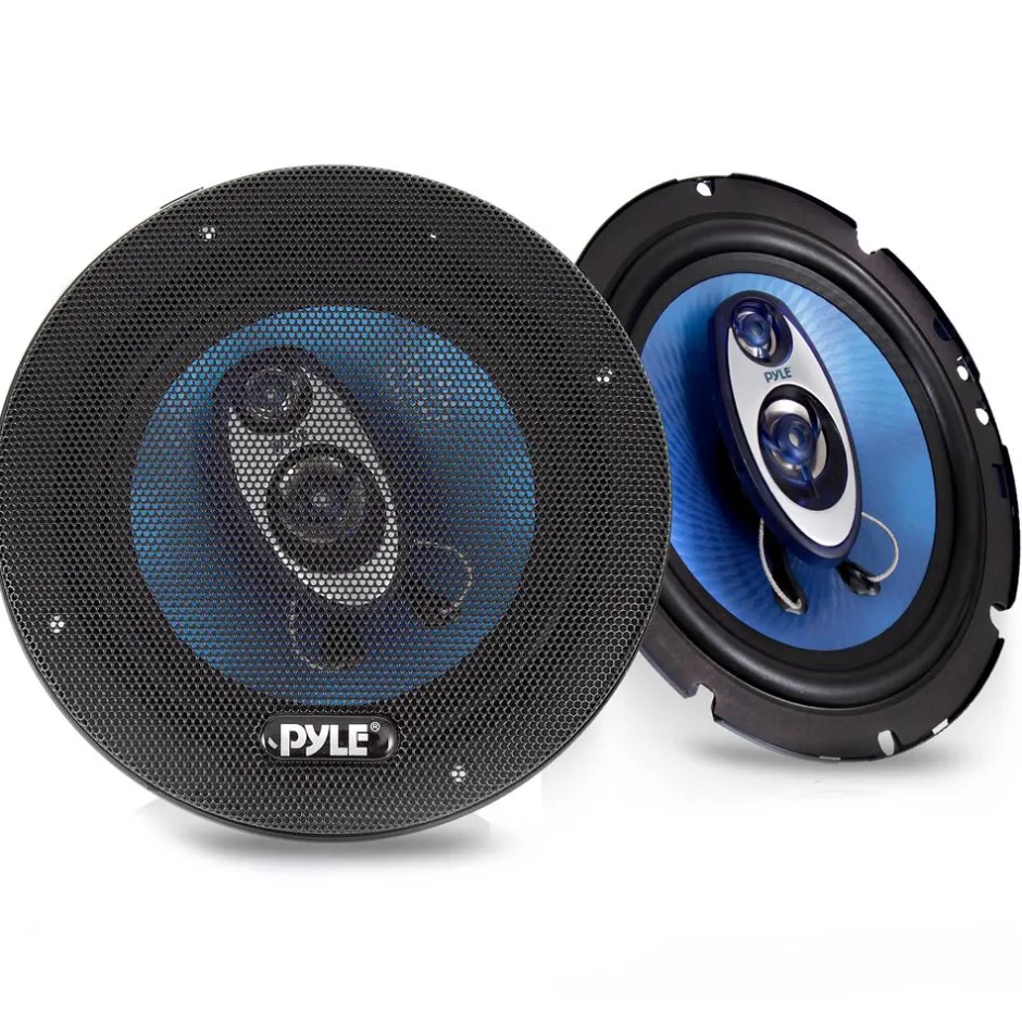 6.5" 360W Car Speakers, Butyl Rubber, Blue Poly Cone<Pyle Discount